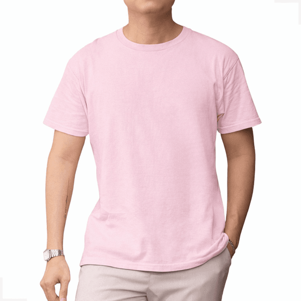 Camiseta Basica Comum Rosa