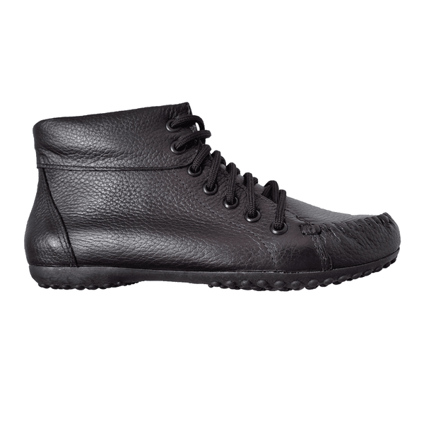 Bota Feminina Cano Baixo Couro Legítimo Preto