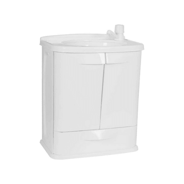 GABINETE COM LAVATORIO 45X32X58CM BRANCO