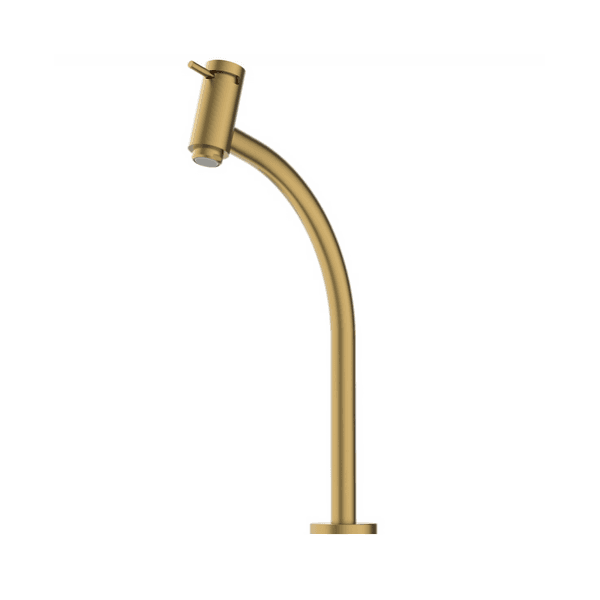 TORNEIRA DE LAVATORIO DE MESA BICA ALTA GOLD MATTE