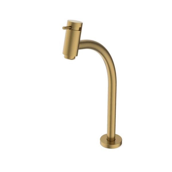 TORNEIRA DE LAVATORIO DE MESA BICA ALTA GOLD MATTE