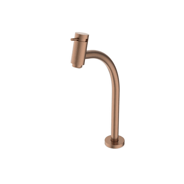 TORNEIRA DE LAVATORIO DE MESA BICA ALTA ROSE GOLD MATTE