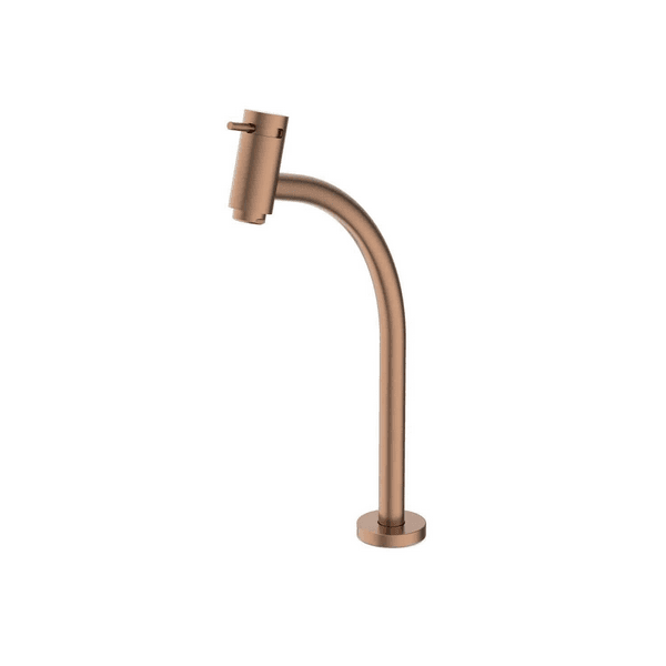 TORNEIRA DE LAVATORIO DE MESA BICA ALTA ROSE GOLD MATTE