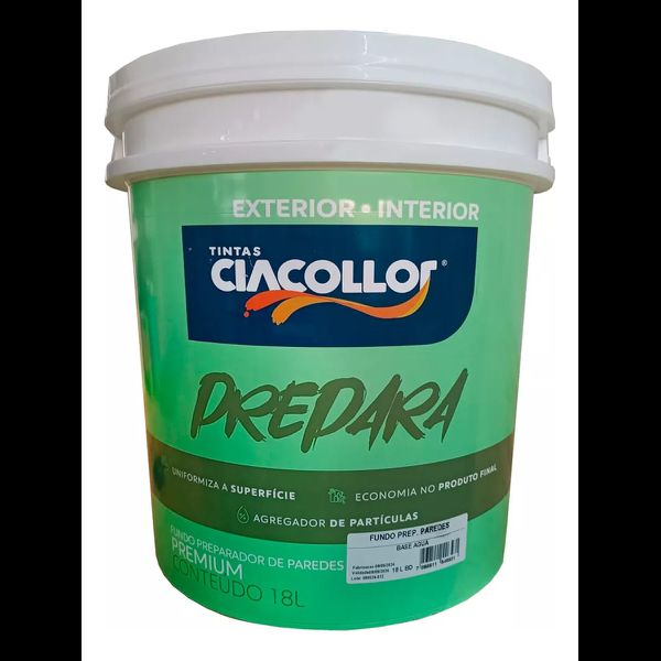 FUNDO PREPARADOR A BASE D´ÁGUA 18 LITROS