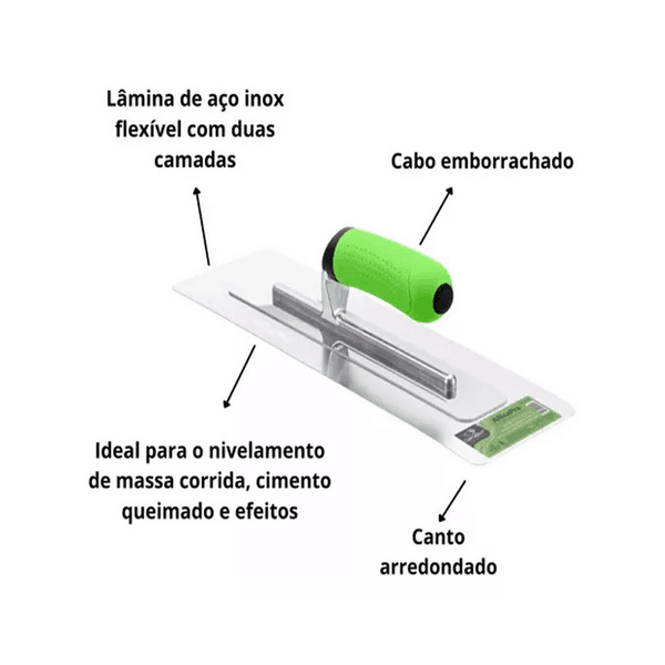 DESEMPENADEIRA DE PUNHO ALLISAPRO AÇO INOX 2070
