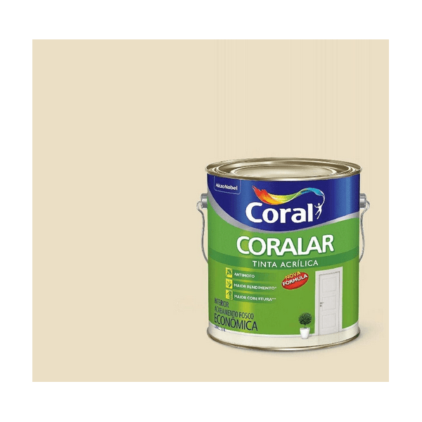 CORAL LATEX CORALAR BRANCO NEVE 3,600 ML