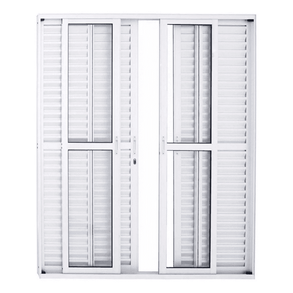 PORTA DE ALUMÍNIO BALCAO 6F 210X200 COM FECHADURA BRANCO PPB034
