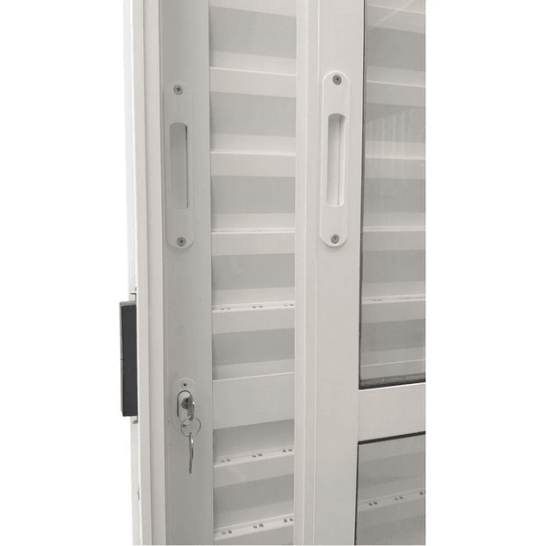 PORTA DE ALUMÍNIO BALCAO 6F 210X200 COM FECHADURA BRANCO PPB034