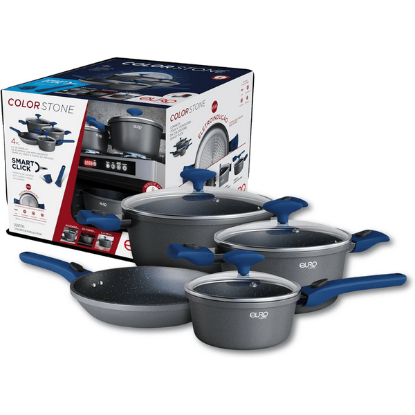 CONJUNTO PANELAS COLORSTONE 4 PEÇAS SMART CLICK