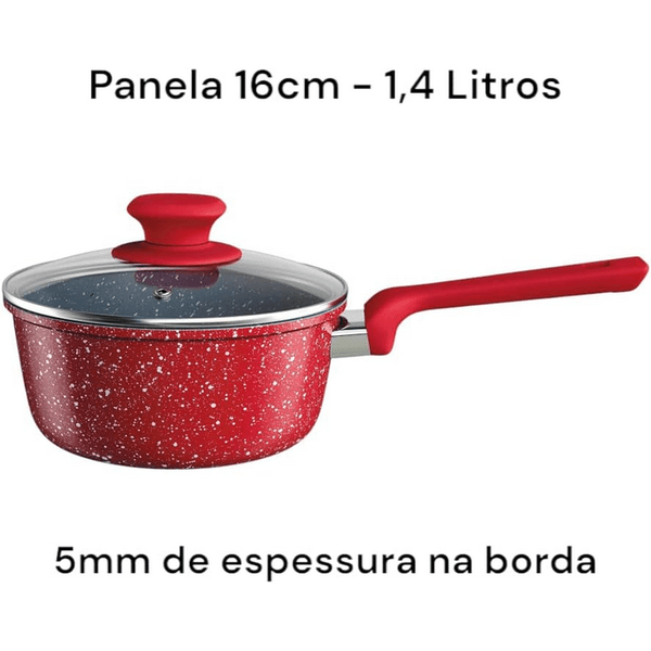  CONJUNTO PANELAS COLORSTONE 4 PEÇAS VOLCANO 