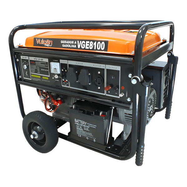 GERADOR GASOLINA 4T 420cc 15HP 6.5 kVA 6500WATTS BIVOLT PARTIDA ELETRICA VGE8100 VULCAN TRENT