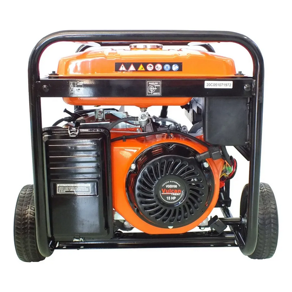 GERADOR GASOLINA 4T 420cc 15HP 6.5 kVA 6500WATTS BIVOLT PARTIDA ELETRICA VGE8100 VULCAN TRENT