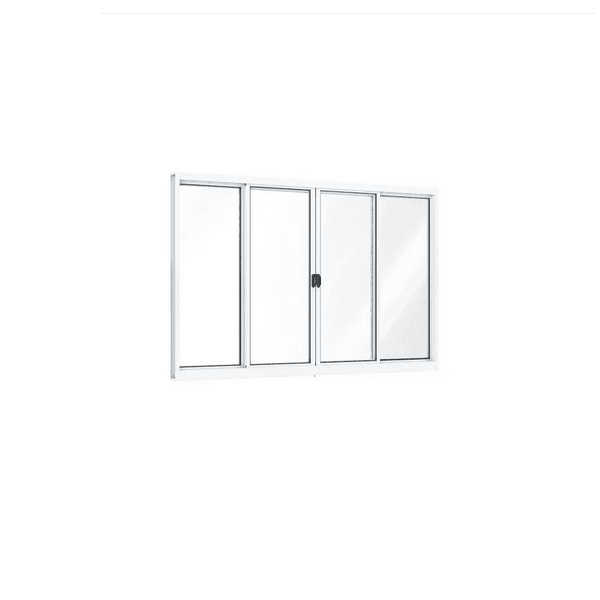 VITRO DE ALUMÍNIO DE CORRER COM VIDRO 100X150 A381.0 SEM GRADE
