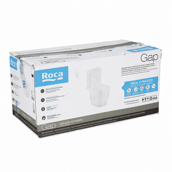 KIT BACIA COM CAIXA ACOPLADA GAP BRANCO
