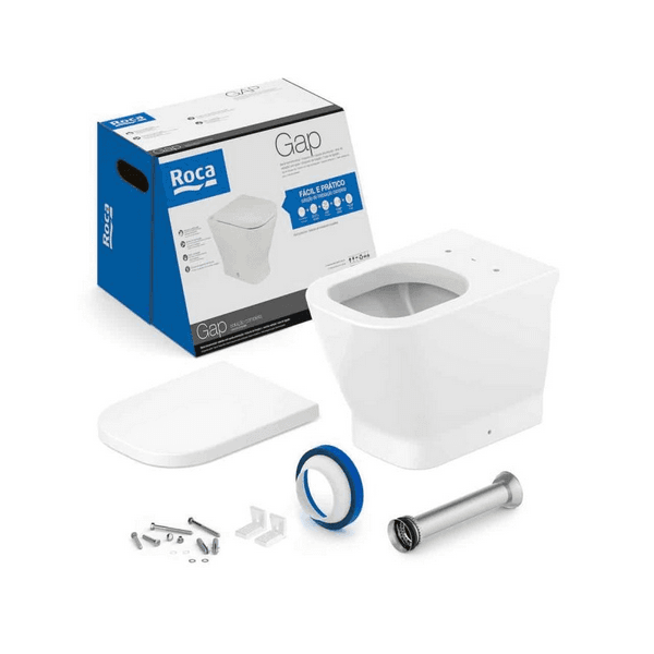 KIT BACIA CONVENCIONAL GAP BRANCO 
