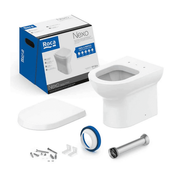 KIT BACIA SANITARIA COM ACESSORIOS NEXO BRANCO