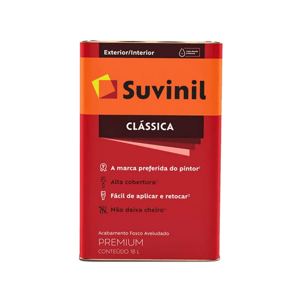 SUVINIL LATEX CLASSICA BRANCO NEVE 18 LITROS