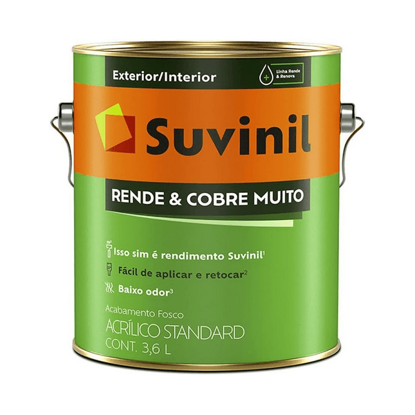 SUVINIL LATEX RENDE E COBRE MUITO BRANCO NEVE 3,600 
