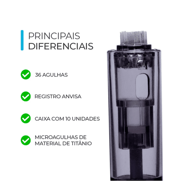 Cartucho Smart Pen 36 Agulhas - Cx 10 un | Smart GR