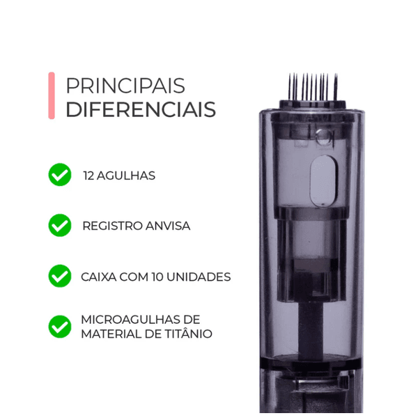 Cartucho Smart Pen 12 Agulhas - Cx 10 Un | Smart Gr