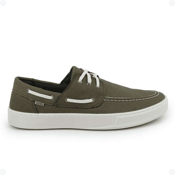 Dockside Casual Masculino Lona Verde Musgo