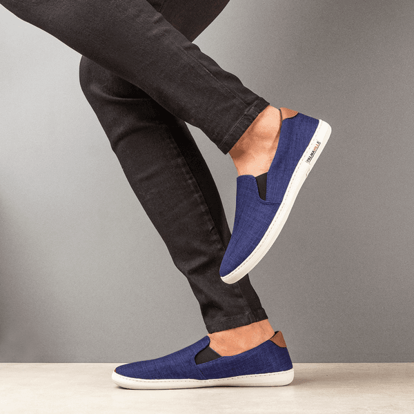 Slip on masculino azul discount