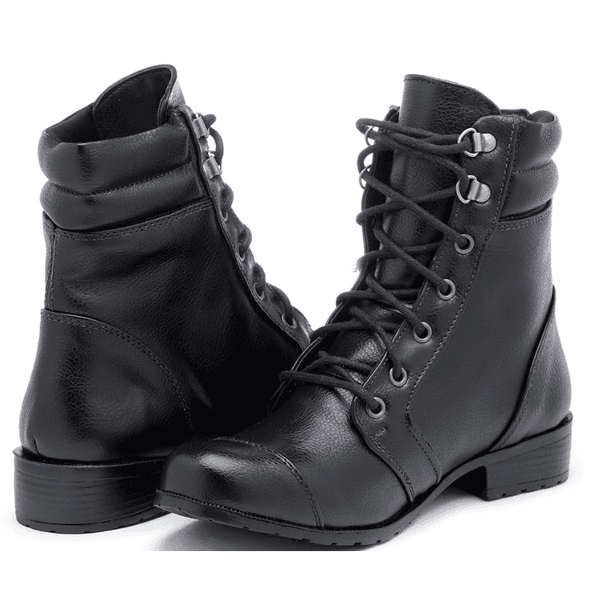 Atron Shoes Bota Motociclista Feminina Cano Medio Atron Shoes