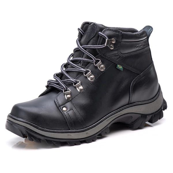 Bota Adventure Couro Legítimo Ranster - 5010 - Preta
