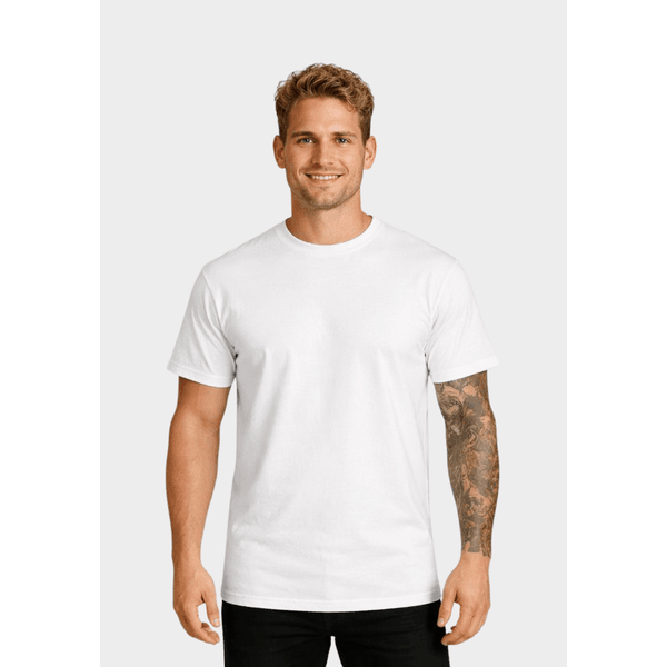 Camiseta Algodão Lisa - Branco