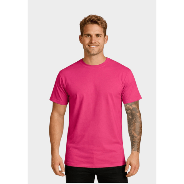 Camiseta Algodão Lisa - Pink