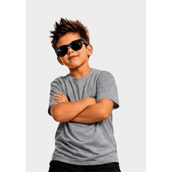 Camiseta Infantil - Cinza