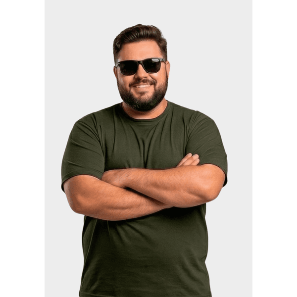 Camiseta Plus Size - Verde
