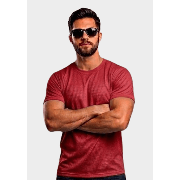 Camiseta Dry-Fit Masculino - Vermelho
