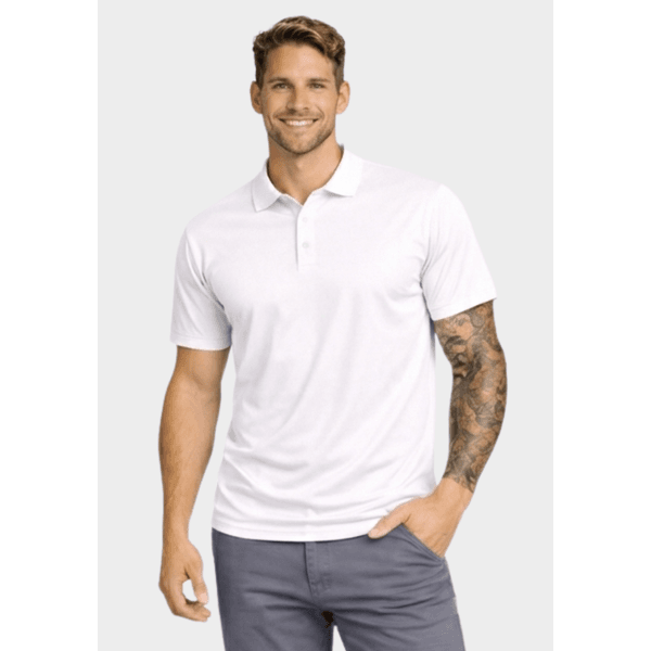 Camiseta Polo Masculina - Branco