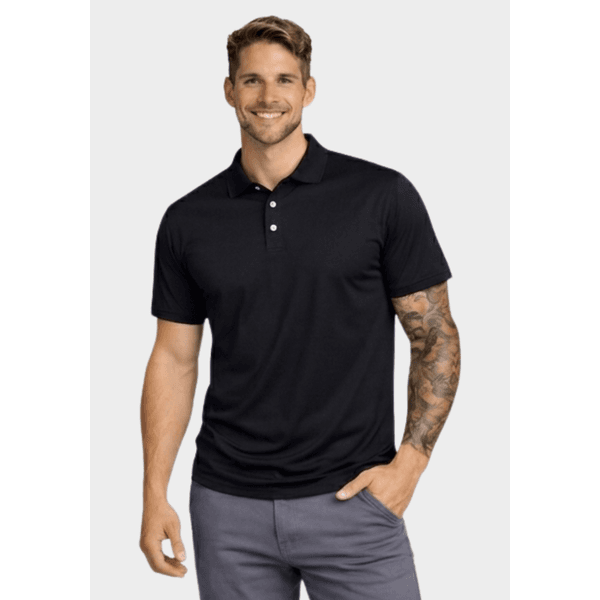 Camiseta Polo Masculina - Preto
