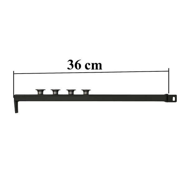 Kit Churrasqueira Bafo Gas Alta Pressão 36cm