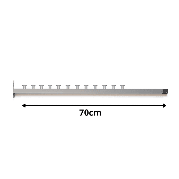 Kit Gás Queimador Churrasqueira Bafo Alta Pressão 70cm 13 caulis