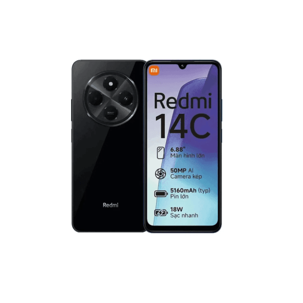 Redmi 14C 256gb 8gb ram NFC preto 