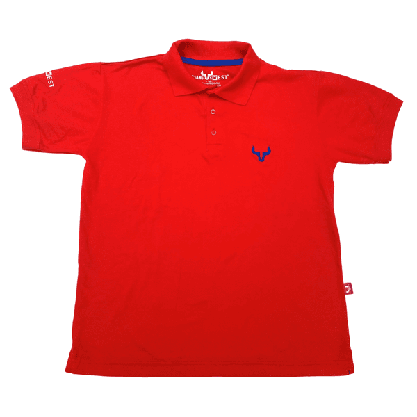 POLO MASC DJW VERMELHO BOI AZUL