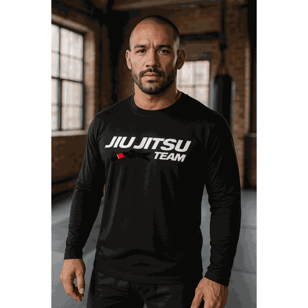 Camiseta Manga Longa Rash Guard para Jiu- Jitsu em dryfit