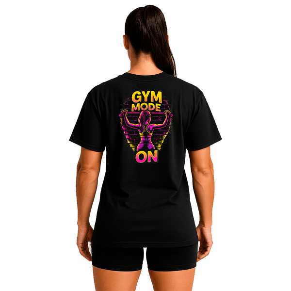 Camsieta Ovesized Feminina Fitness GYM MODE ON