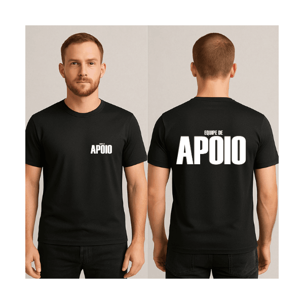 Camiseta de Uniforme para eventos Equipe de Apoio