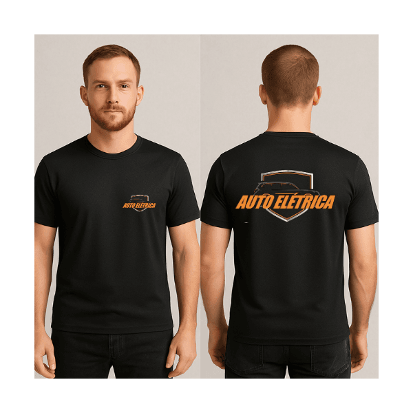 Camiseta Manga Curta de uniforme para Auto Elétrica