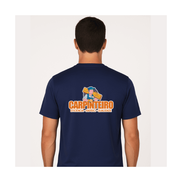 Camiseta Manga Curta de Uniforme para Carpinteiro