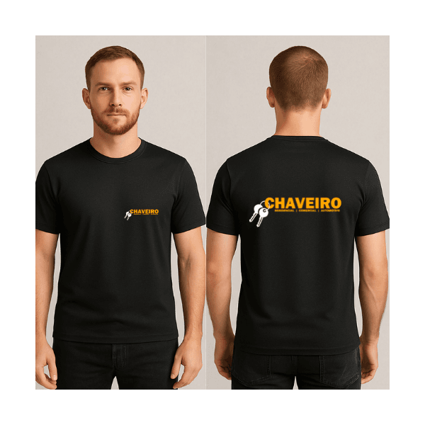 Camiseta Manga Curta de Uniforme para Chaveiro 