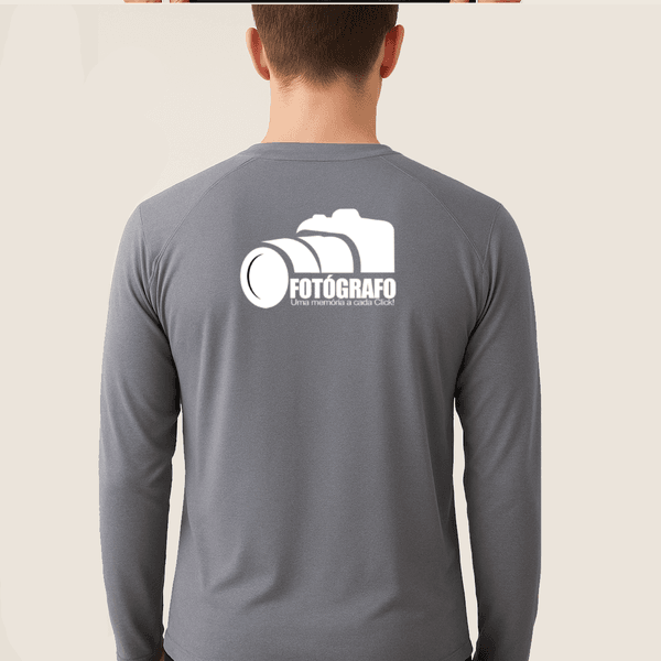 Camiseta Manga Longa Uniforme para Fotografo Storymaker Videomaker