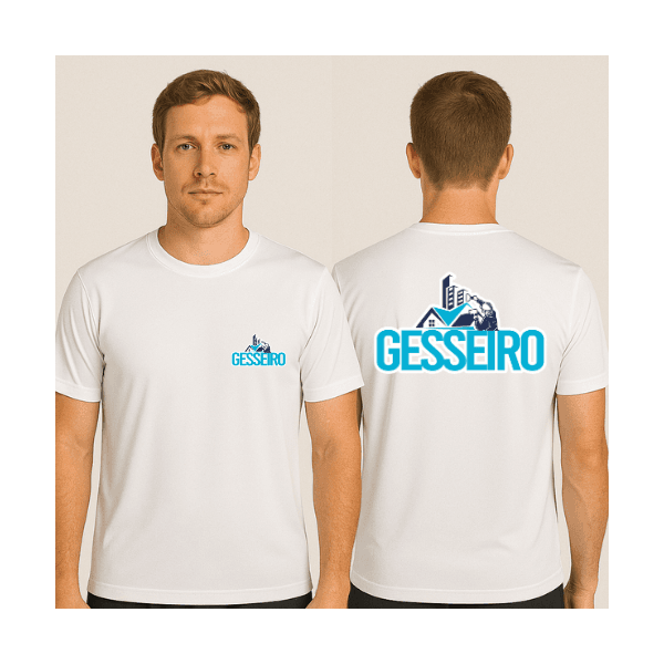 Camiseta Manga Curta de Uniforme para gesseiro