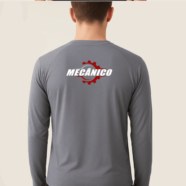 Camiseta Manga Longa Uniforme para Mecânico 