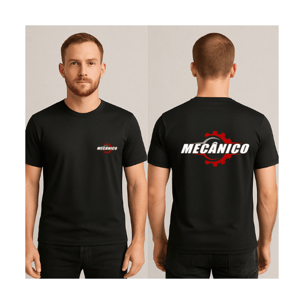 Camiseta Manga Curta de Uniforme para Mecânico 