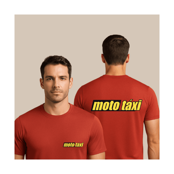 Camiseta Manga Curta de Uniforme para MOTO TAXI